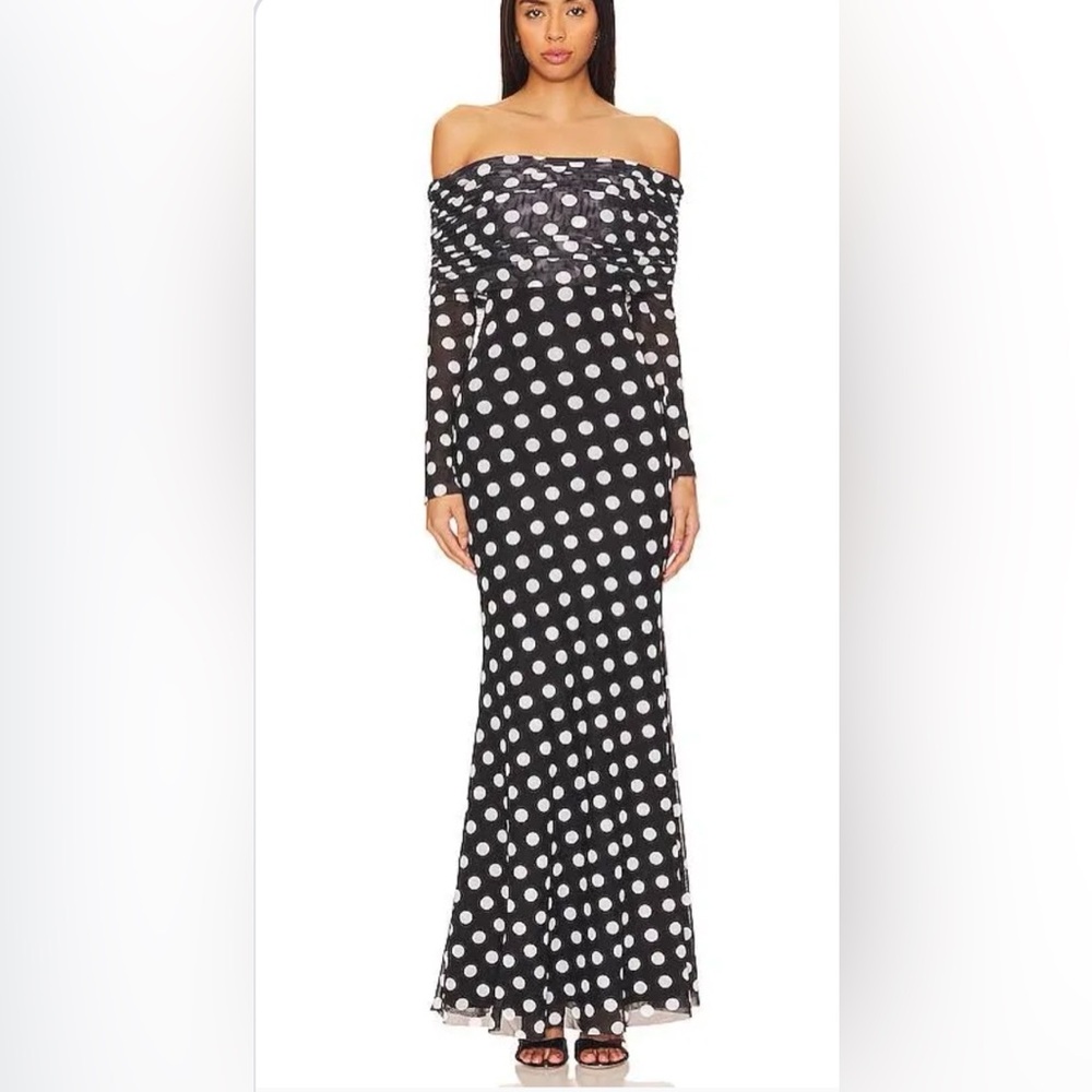 Polka Dot Long Sleeve Dress